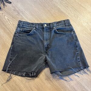 Levi's Black Jean Shorts for Women